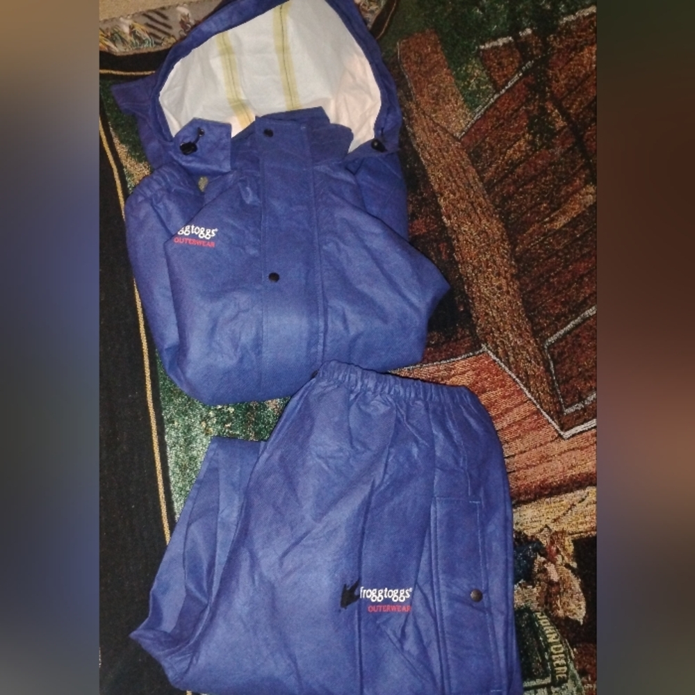 Frogg Toggs Men's Blue Raincoat